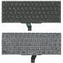 Клавиатура для ноутбука Apple A1370, A1465 2011+ с подсветкой, большой ENTER, черная