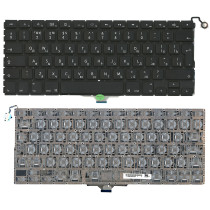 Клавиатура для ноутбука Apple Air A1304, A1237 13.3 большой ENTER, черная