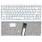 Клавиатура для ноутбука Asus Eee PC 1215, 1225C, 1225B (MP-10B93U4-528) без рамки, белая