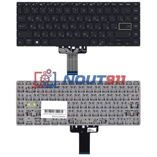 Клавиатура для ноутбука Asus K413JA, X421, M433, E410KA, S433 (0KNB0-260GRU00) черная