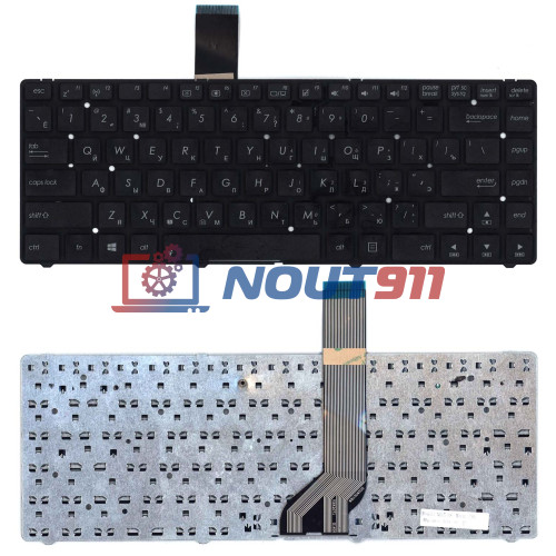Клавиатура для ноутбука Asus K45A, K45DE, K45V, K45V (MP-04116D0-5286) без рамки, черная