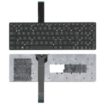 Клавиатура для ноутбука Asus K55, K55A, K55V, K55Vd (NSK-UG90R) без рамки, вертикальный Enter черная 