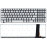 Клавиатура для ноутбука Asus N550, N56VB, N76Vm, N56V (0KNB0-6625US00) с подсветкой, серебристая