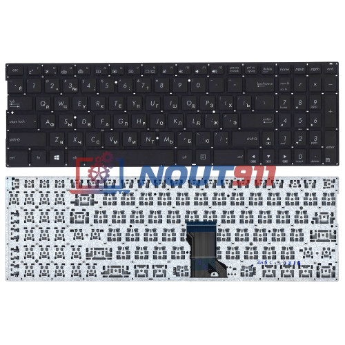 Клавиатура для ноутбука Asus Q552, Q552UB, Q503UA, N592  (0KBN0-662NUS00) с подсветкой, черная