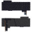 Клавиатура для ноутбука Asus ROG G752, G752VL, G752VS (90NB09X1-R30200) без рамки, красная подсветка, черная