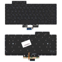 Клавиатура для ноутбука Asus ROG Zephyrus G14 GA401, GA401U (6037B0208722) c подсветкой, маленький энтер, черная 