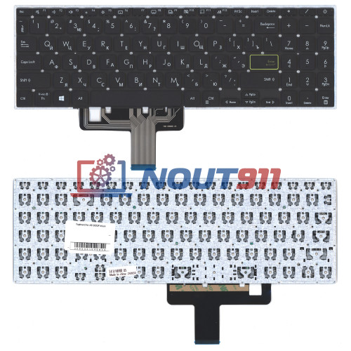 Клавиатура для ноутбука Asus S533F, X521EA, X521JQ (NSK-W45SB 01) без подсветки, черная