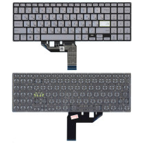 Клавиатура для ноутбука Asus S533F серебристая