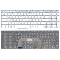 Клавиатура для ноутбука Asus VivoBook 17 X705U, X705UD, X705M, X705MA (0KN1-2R2HE12) белая