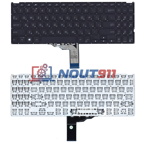 Клавиатура для ноутбука Asus Vivobook F509U, F509MA, F512, F512D (0KN1-AH3RU22) черная