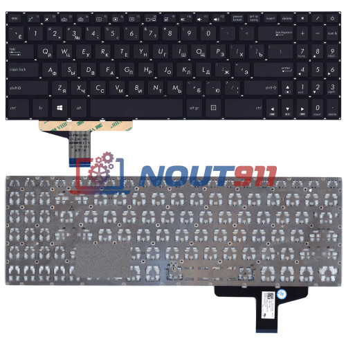 Клавиатура для ноутбука Asus Vivobook Pro M580, M580VD, M580GD, M580VN, N580 (0KN1-291UI22) с подсветкой, черная