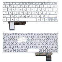 Клавиатура для ноутбука ASUS S201, S201E, X201, X201E (AEEX2U01010) белая