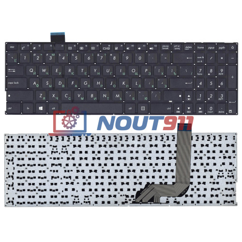 Клавиатура для ноутбука Asus X542, A542, K542, F580U (MP-13K93US-G50) без рамки, черная