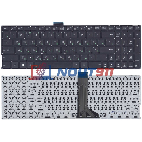 Клавиатура для ноутбука Asus X555L, X553, D550C, R512C (V143362ES1) плоский Enter черная