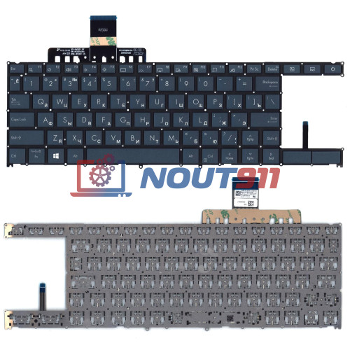Клавиатура для ноутбука Asus ZenBook Duo UX481 (0KNB0-5622US00) с подсветкой, черная