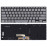 Клавиатура для ноутбука Asus Zenbook Flip 14 UX462DA (90NB0MK1-R31US0) с подсветкой, серебристая
