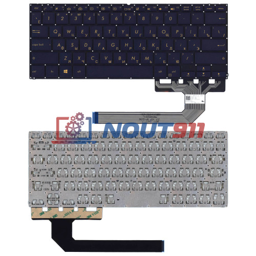 Клавиатура для ноутбука Asus ZenBook Flip S UX370UA, UX370 (ASM16N23SUJ5281) с подсветкой, черная