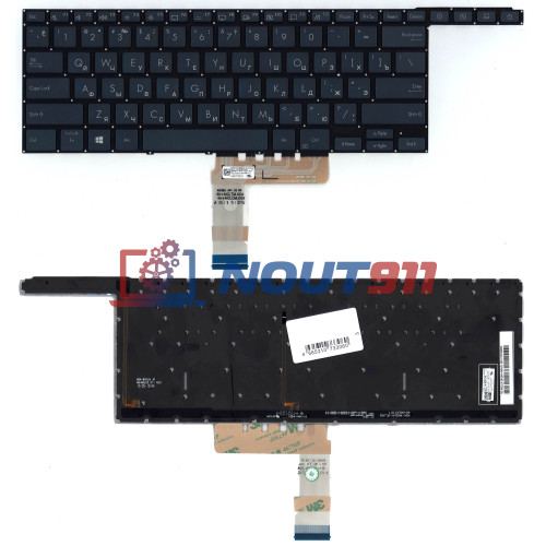 Клавиатура для ноутбука Asus Zenbook Pro Duo UX581G, UX581GV (13N1-9FA0101) черная