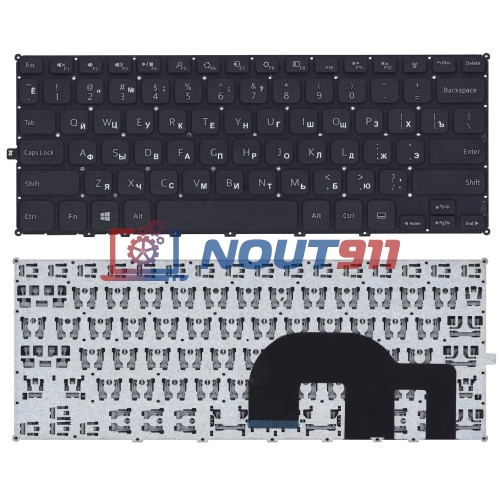 Клавиатура для ноутбука Dell Inspiron 11-3137, 3135, 3138, 3000 (V136646BS1) черная