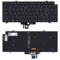 Клавиатура для ноутбука Dell Latitude 7520, 9510, 9520 (1JHJY) с подсветкой, черная 