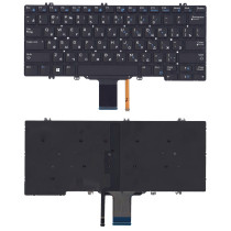 Клавиатура для ноутбука Dell Latitude E5280, 5288, 5289, 7280, 7290 (PK131S53B01) с подсветкой, черная