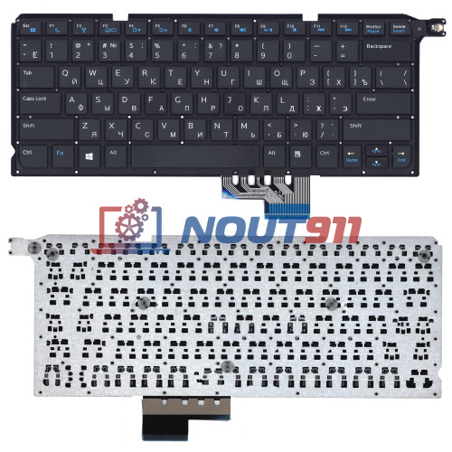 Клавиатура для ноутбука Dell Vosto 14 5480R, 5460, V5460, 5470, V5470 (MP-12G73SU-920) без рамки, черная