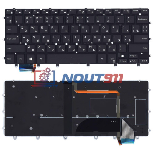 Клавиатура для ноутбука Dell XPS 13 9343, 7000, 7347, 7348 (NSK-LS0BW 01) с подсветкой, черная