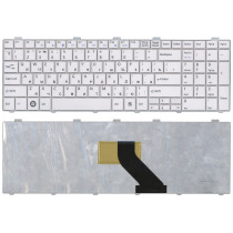 Клавиатура для ноутбука Fujitsu LIFEBOOK AH530, AH531, NH751 (CP515525-01) белая