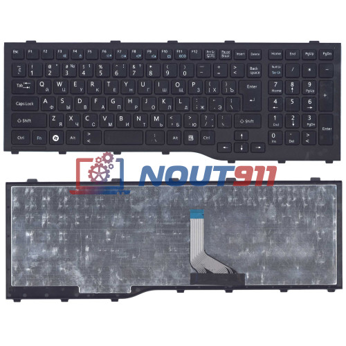 Клавиатура для ноутбука Fujitsu Lifebook AH532, NH532, A532, N532 (CP569151-01) черная