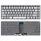 Клавиатура для ноутбука HP 14-AB,14-AL,14-AV, X360 13-U (NSK-CX0SW 01) с подсветкой, серебристая