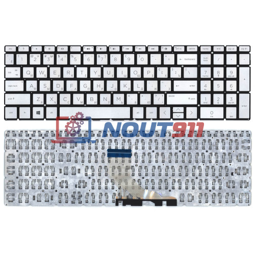 Клавиатура для ноутбука HP 15-db000 серебристая