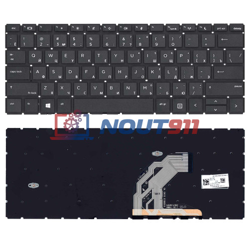 Клавиатура для ноутбука HP 430 G6, 435 G6, 430 G7 (L44588-251) черная