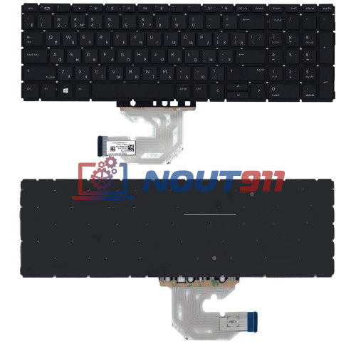 Клавиатура для ноутбука HP 450 G6, 455 G6, 450R G6, 450 G7, 455 G7 (ABU07Q100) черная