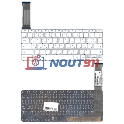 Клавиатура для ноутбука HP Chromebook 14 G3, G4, 14-2000 14-ak, 14-q (9Z.NBTSQ.00R) белая