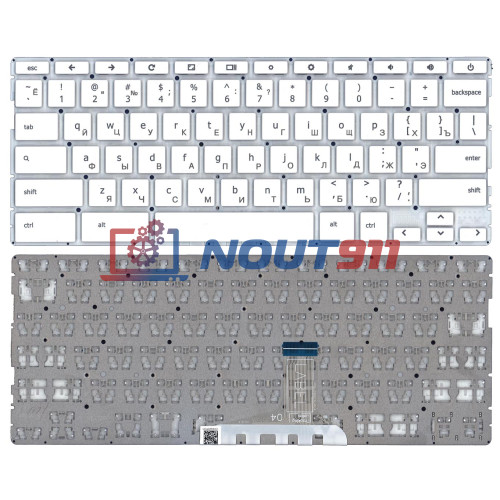 Клавиатура для ноутбука HP Chromebook 14A-NA, 14AT-NA (V182145S2) белая