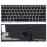 Клавиатура для ноутбука HP Elitebook 730 G5, 735 G5, 830 G5, 836 G5 (V162726B1) с серой рамкой и подсветкой, черная 