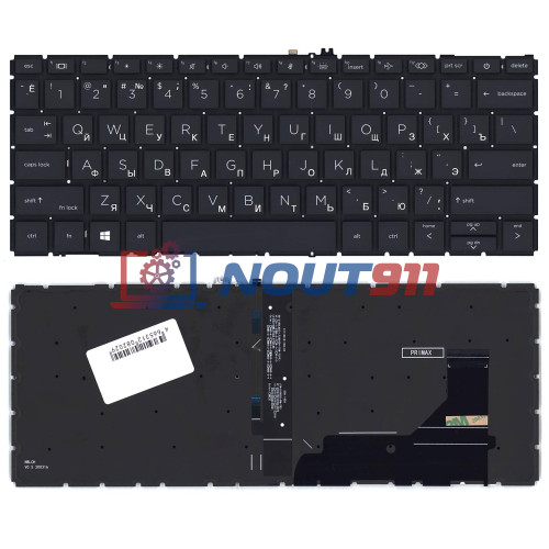 Клавиатура для ноутбука HP Elitebook 830 735 G7 (M21674-001) черная