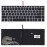 Клавиатура для ноутбука HP Elitebook 840 G5, 846 G5, 745 G5 (L11307-091) с серебристой рамкой и подсветкой, черная