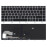 Клавиатура для ноутбука HP Elitebook 840 G5, 745 G5 (L11307-091) с серебристой рамкой и подсветкой, черная