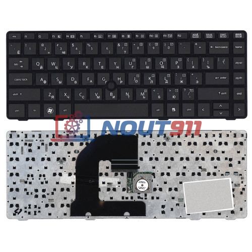 Клавиатура для ноутбука HP EliteBook 8460P, ProBook 6460B, 6465B (NSK-HZ4UV) черная