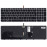 Клавиатура для ноутбука HP Elitebook 850 G3, 850 G4, ZBook 15u G3 G4 (6037B0116738) с серой рамкой и подсветкой, черная