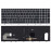 Клавиатура для ноутбука HP EliteBook 850 G5, 755 G3 (L14366-251) с серой рамкой и подсветкой, черная