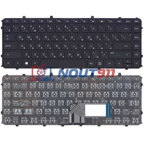 Клавиатура для ноутбука HP ENVY 4-1000, 4-1100, 4-1200 (PK130T52B00) с рамкой, черная