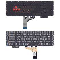 Клавиатура для ноутбука HP Omen 17-AN 17-AN010CA, 17-AN020CA, 17-AN030CA (NSK-XH1BQ) черная с подсветкой