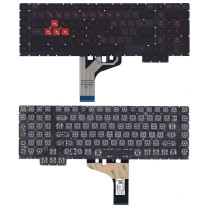 Клавиатура для ноутбука HP Omen X 17-ap, 17-ap000, 17-ap000ns (SN6168BL-US) с подсветкой, черная 