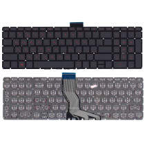 Клавиатура для ноутбука HP Pavilion 15-ab, 15-ab000, 15-cb, 15z-ab100 (9Z.NBWBW.001) с красной подсветкой, черная