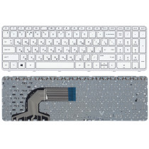 Клавиатура для ноутбука HP Pavilion 15-e (PK1314D1A100) с рамкой, белая 