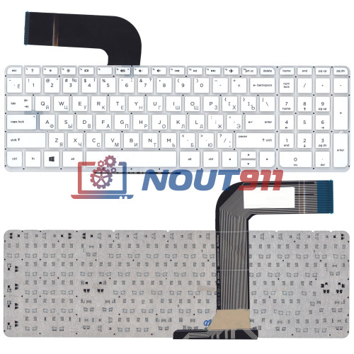 Клавиатура для ноутбука HP Pavilion 15-P, 17-F, 15-p071 (9Z.N9HBQ.901) белая
