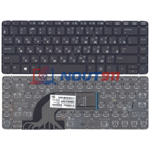 Клавиатура для ноутбука HP ProBook 430 G2, 440 G2, 445 G2 (MP-12M63SU-442) с подсветкой, без рамки, черная