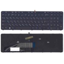 Клавиатура для ноутбука HP ProBook 450 G3 455 G3 черная с подсветкой
